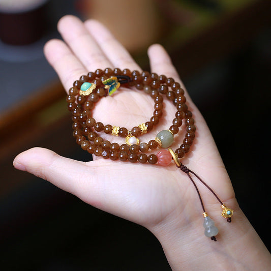 Wear FengShui Jade Butterfly Gourd Prosperity Luck Bracelet Necklace