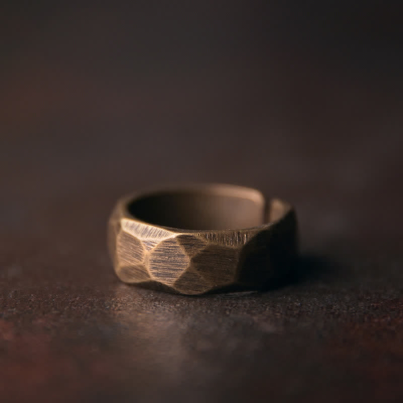 Wear FengShui Tibetan Simple Design Copper Wealth Ring