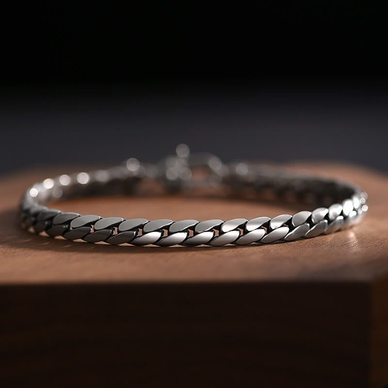 Wear FengShui Double Dorje Vajra Strength Punk Copper Chain Bracelet Necklace