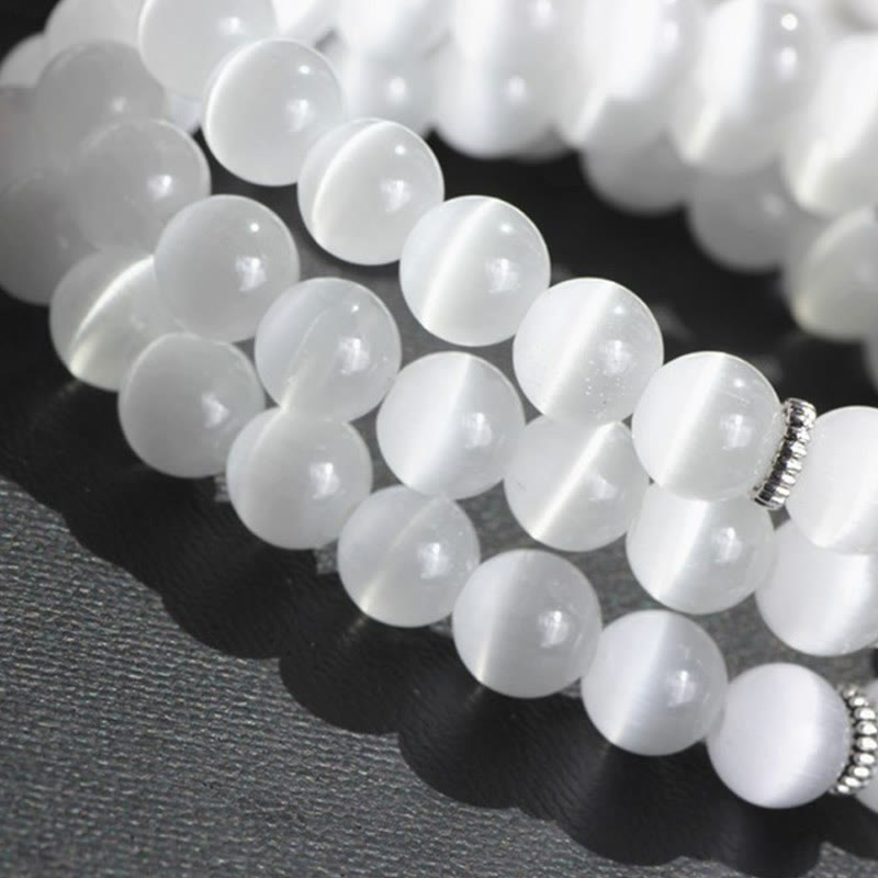 Wear FengShui Cat Eye PiXiu Support Triple Wrap Bracelet
