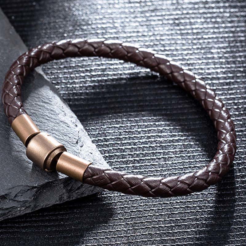 Wear FengShui Vintage Leather Rope Luck Braid String Bracelet