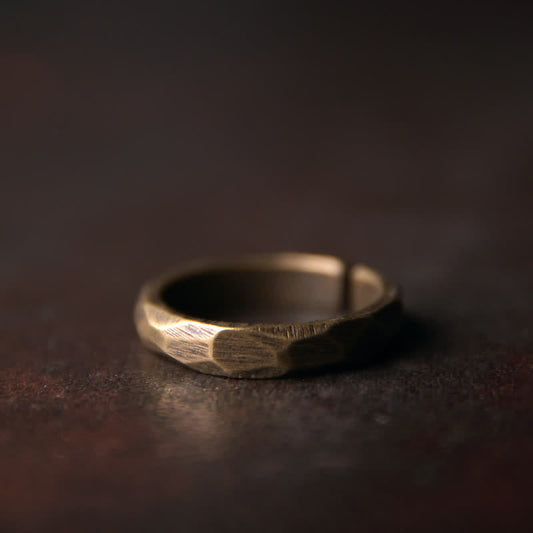 Wear FengShui Tibetan Simple Design Copper Wealth Ring