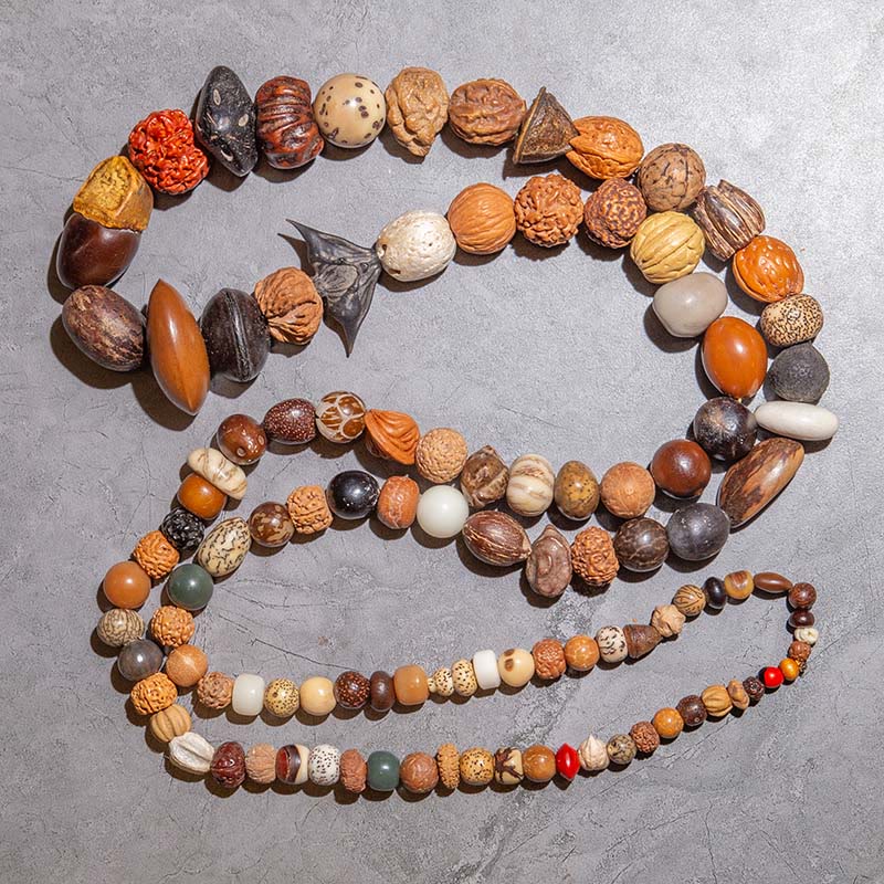 Wear FengShui 108 Mala Beads Bodhi Seed Luck Wealth Bracelet Wrist Mala