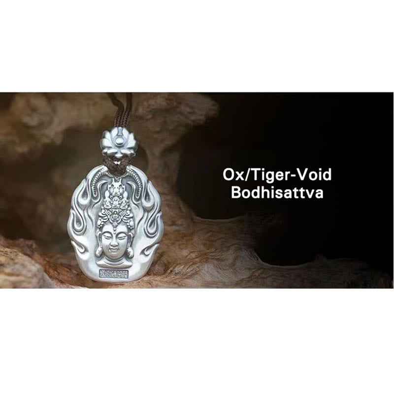 Wear FengShui Chinese Zodiac Natal Buddha Om Mani Padme Hum Lotus Compassion Necklace Pendant