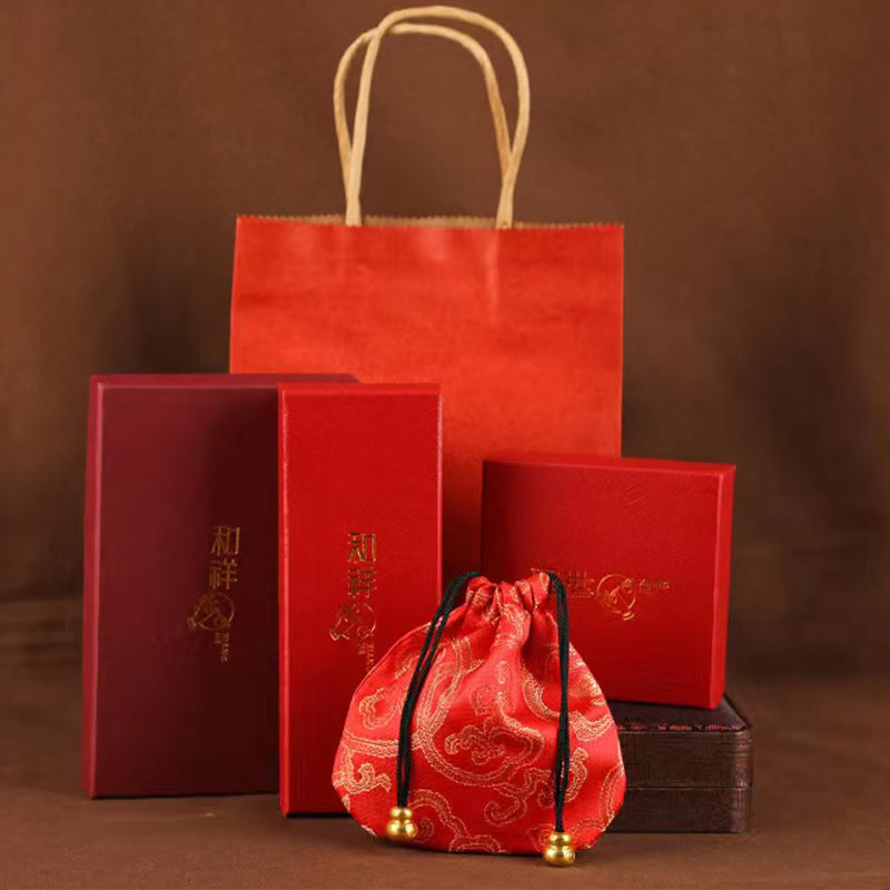 Wear FengShui Natural Cinnabar Dragon Blessing Red String Belly Chain
