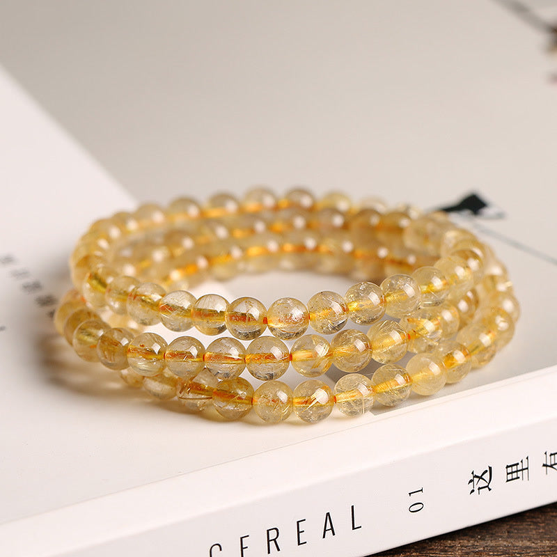 Wear FengShui Natural Citrine Prosperity Protection Bracelet