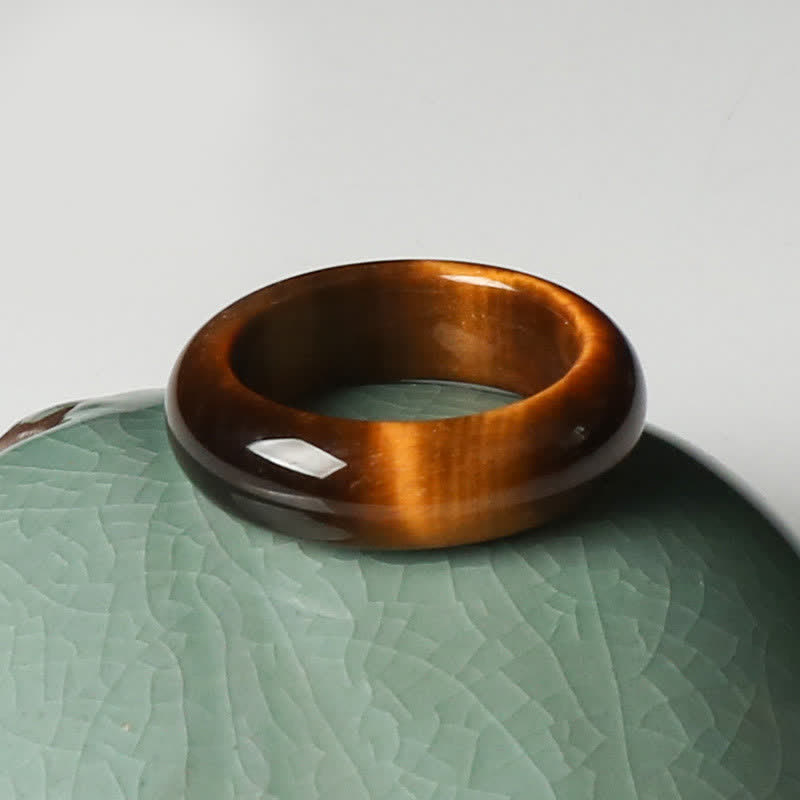 Wear FengShui Tiger Eye Stone Strength Protection Ring