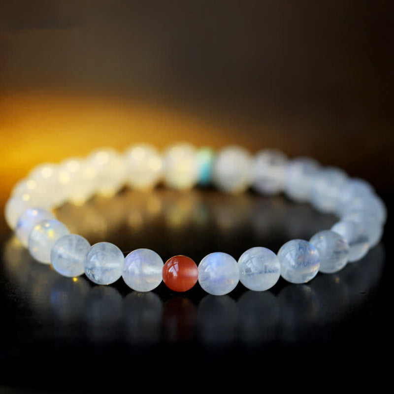 Wear FengShui Moonstone Calm Healing Positive Bracelet