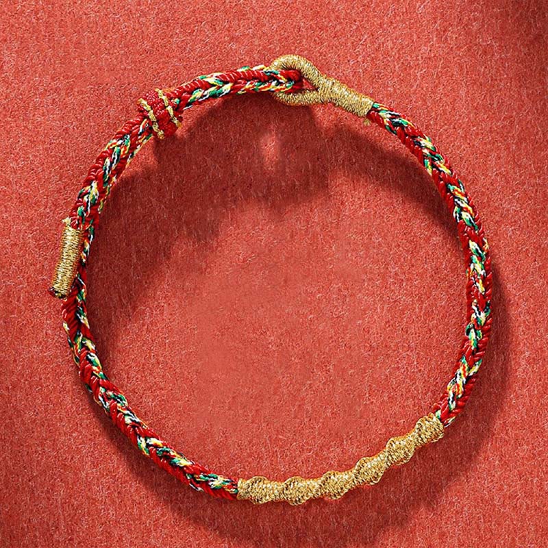 Wear FengShui Handmade Chinese Zodiac Natal Buddha Protection Strength Braided String Bracelet