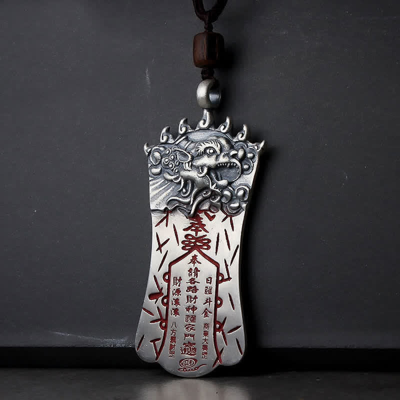 Wear FengShui FengShui Bagua PiXiu Cinnabar Balance Necklace Pendant