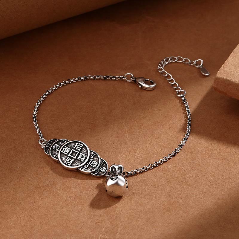 Wear FengShui Copper Coin Money Bag Wealth Bracelet