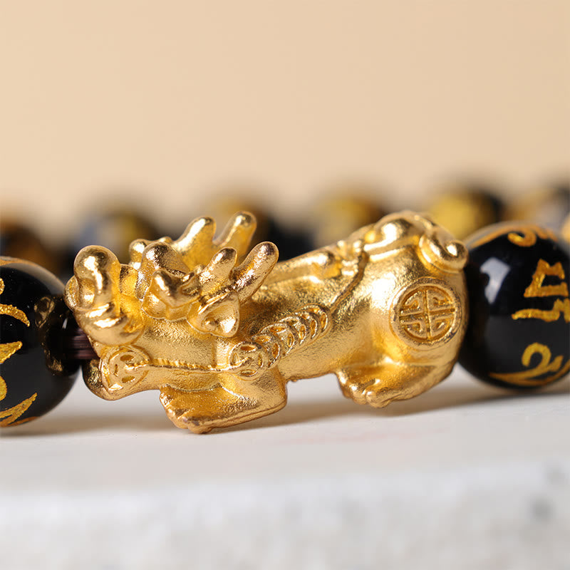 Wear FengShui FengShui PiXiu Obsidian Wealth Bracelet