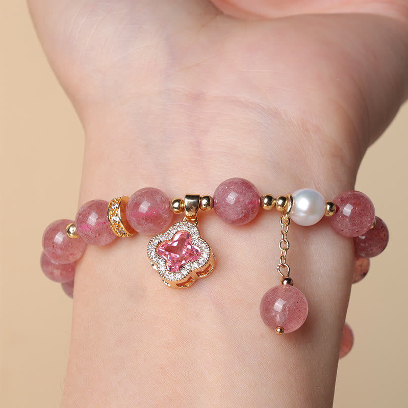 Wear FengShui "Wishing Love and Sweet Blessings" Quartz Bracelet Includes Gift Message Card