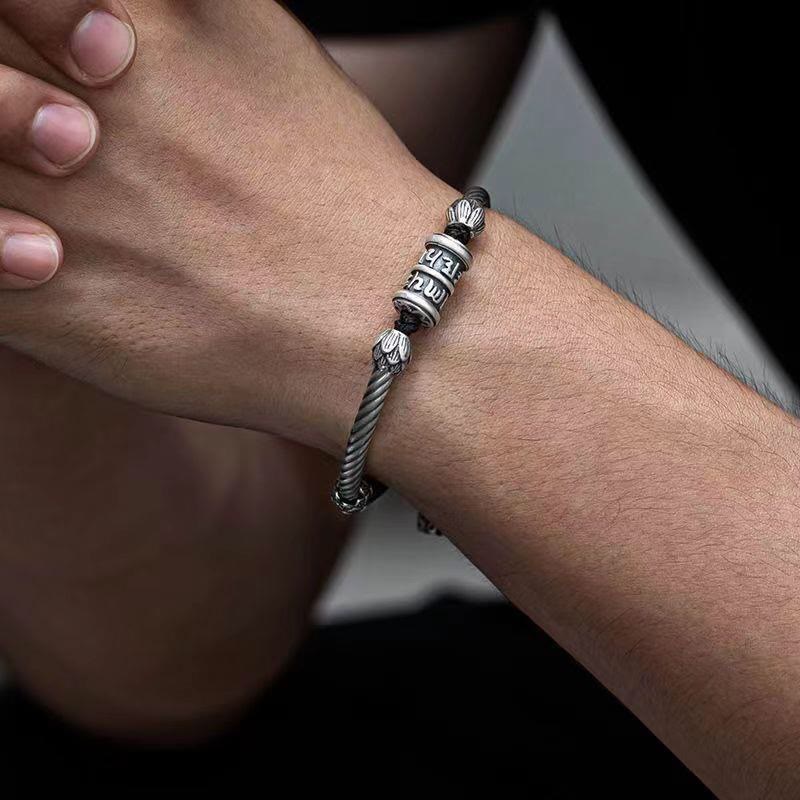 Wear FengShui Om Mani Padme Hum Lotus Peace Braided Bracelet