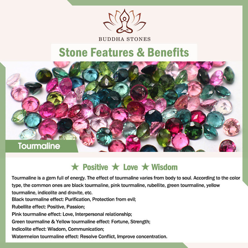 Wear FengShui Colorful Tourmaline Butterfly Wisdom Triple Wrap Bracelet