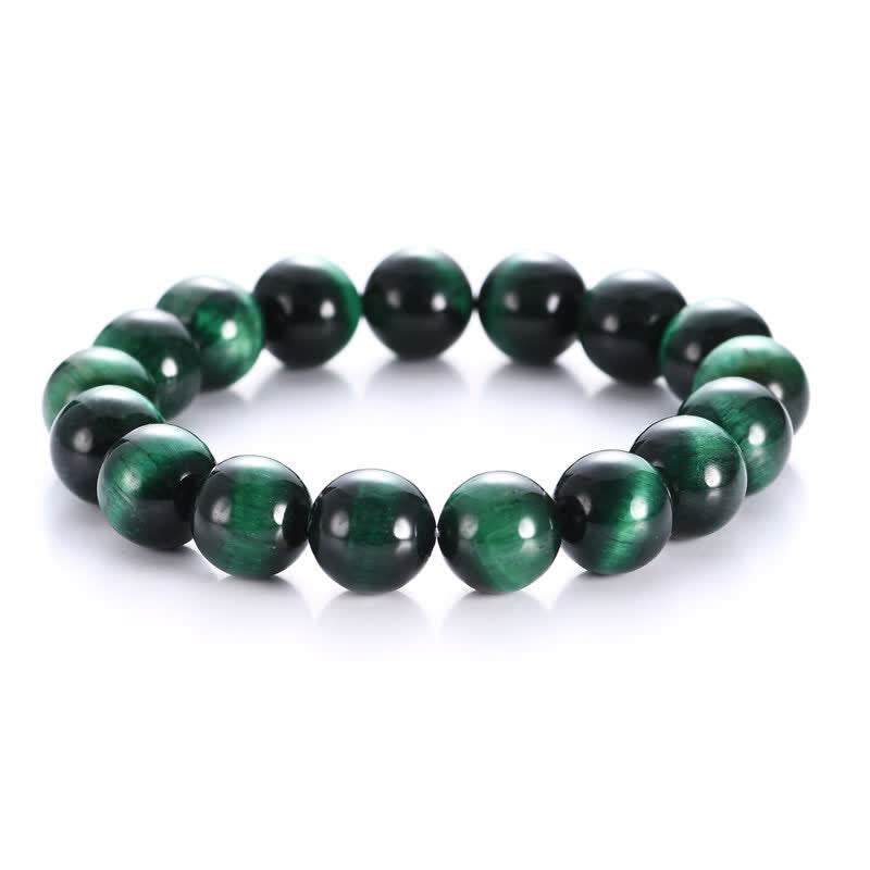 Wear FengShui Natural Green Tiger Eye Strength Bracelet