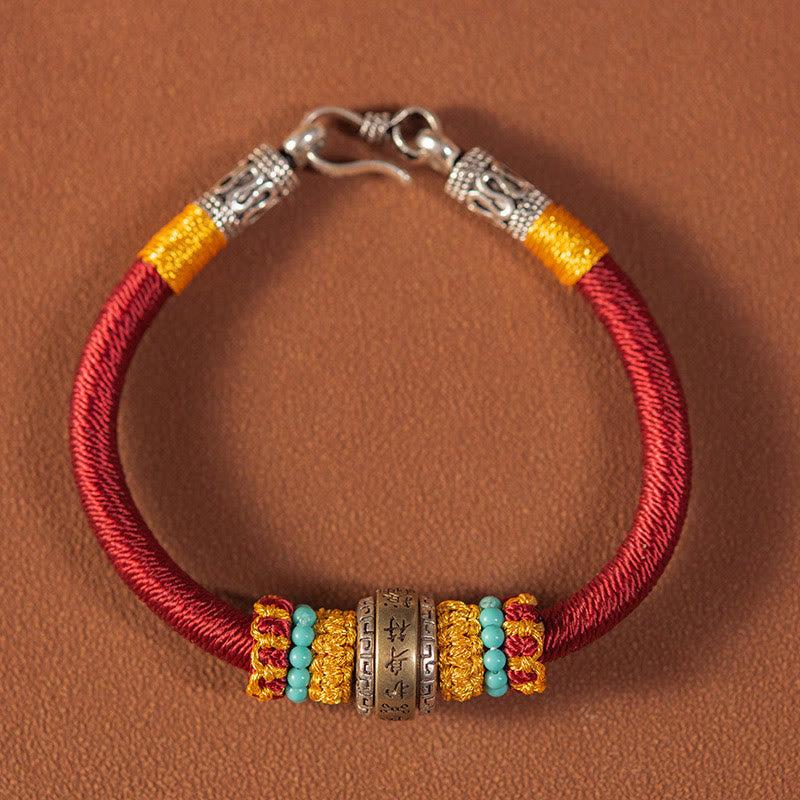 Wear FengShui Handmade Tibetan Amulet King Kong Knot Luck Protection Braided Bracelet