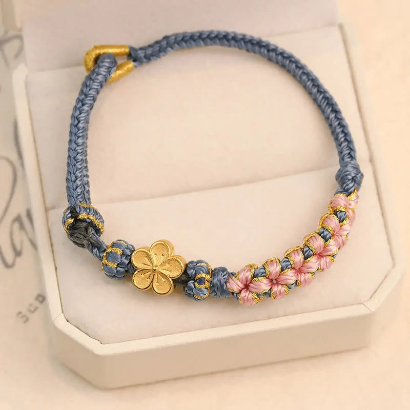 Wear FengShui Peach Blossom Design Wealth String Bracelet
