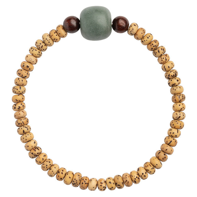 Wear FengShui Bodhi Seed Small Leaf Red Sandalwood Wisdom Bracelet