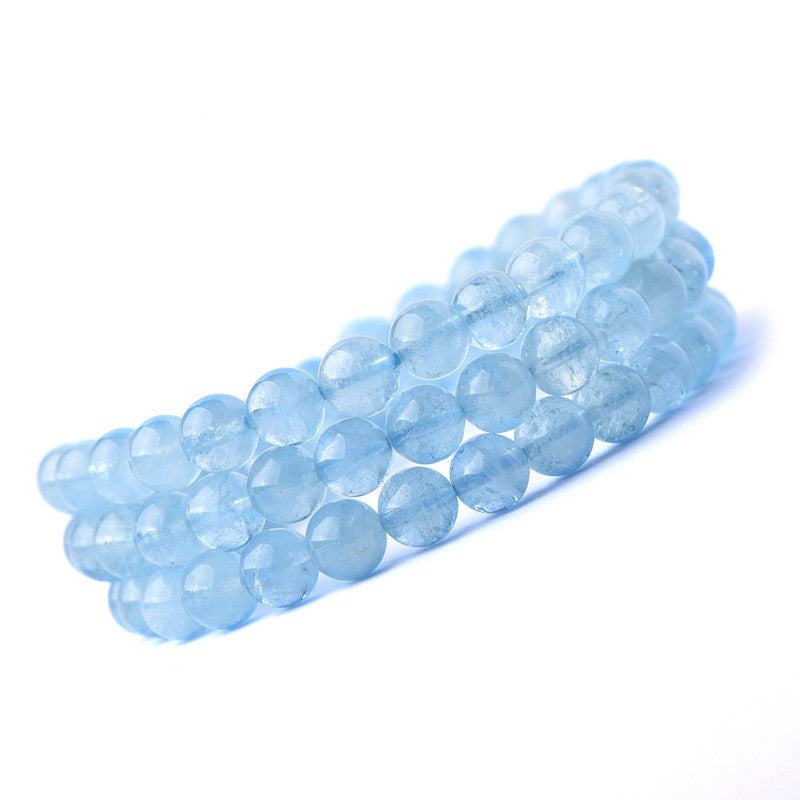 Wear FengShui Natural Aquamarine Peace Healing Bracelet