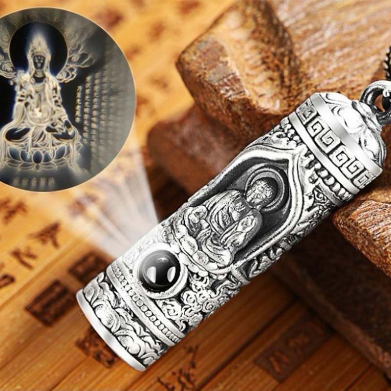 Wear FengShui Chinese Zodiac Natal Buddha Projection Prosperity Necklace Pendant