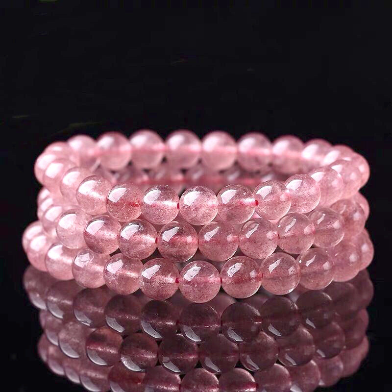 Wear FengShui Natural Rose Quartz Love Caring Bracelet