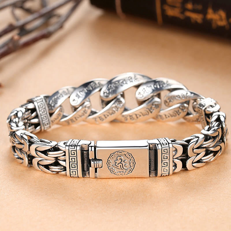 Wear FengShui Om Mani Padme Hum Engraved Peace Purity Bracelet