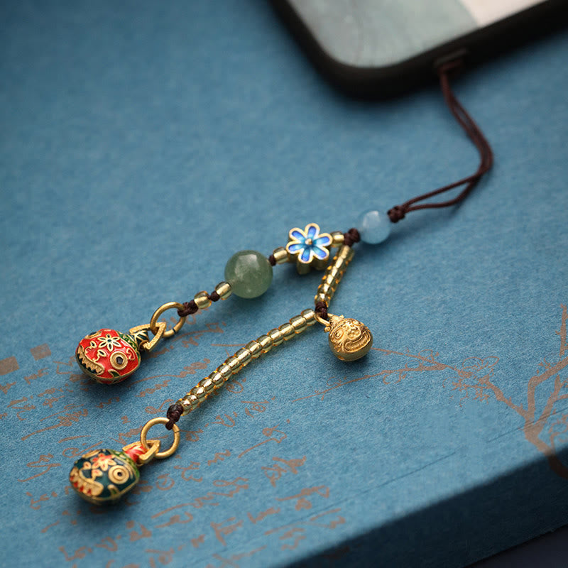 Wear FengShui Gold Swallowing Beast Family Luck Key Chain