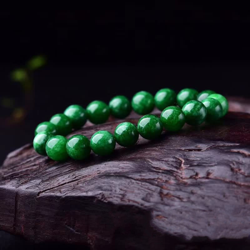 Wear FengShui Cyan Jade Bead Calm Harmony Bracelet