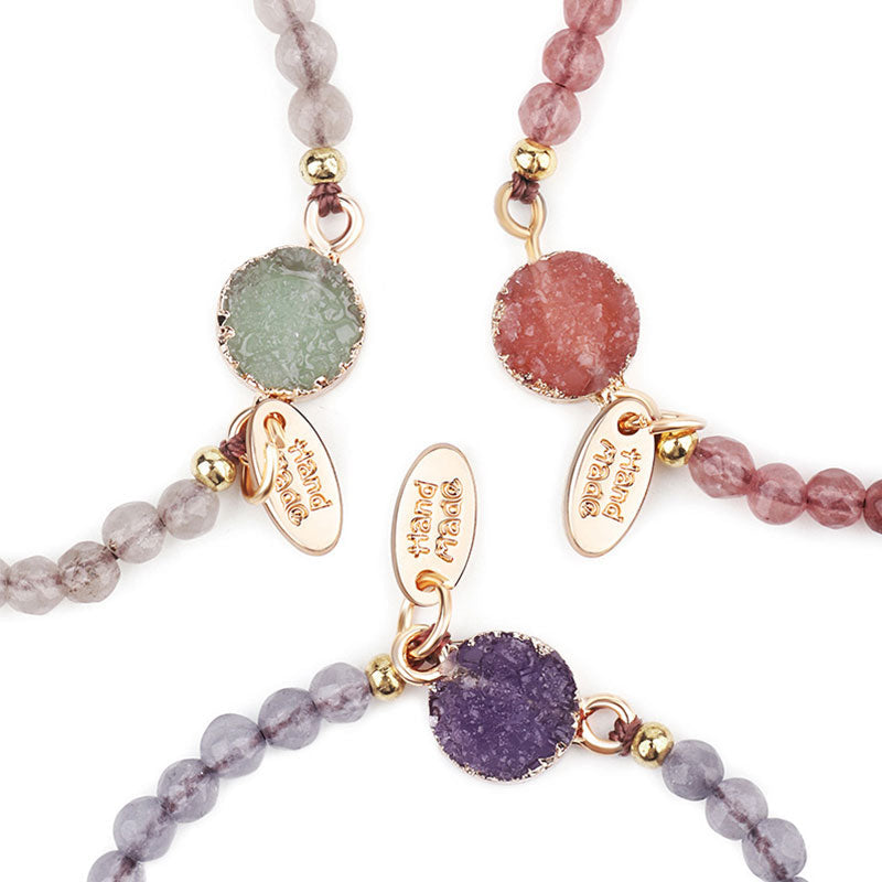 Wear FengShui Natural Crystal Charm Lucky Healing Bracelet