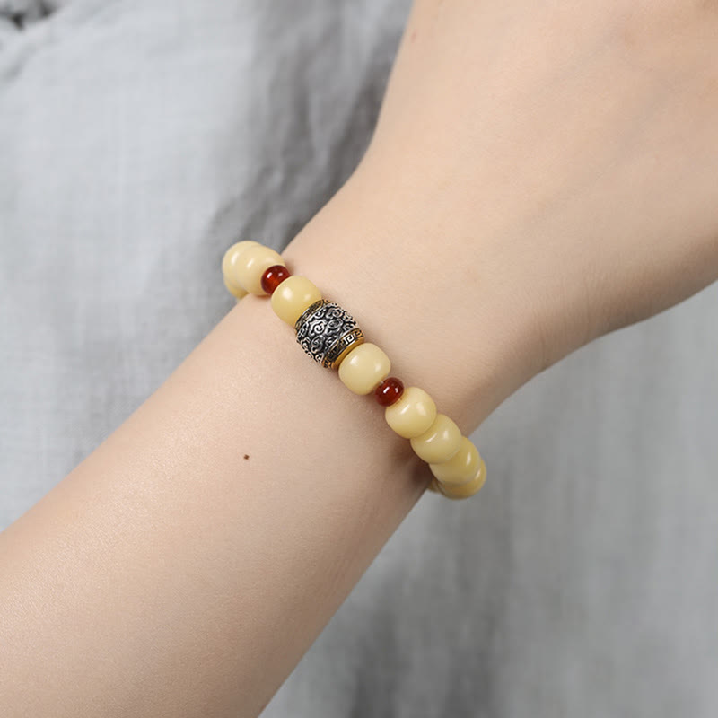Wear FengShui Bodhi Seed Auspicious Cloud Fu Character Bead Peace Bracelet