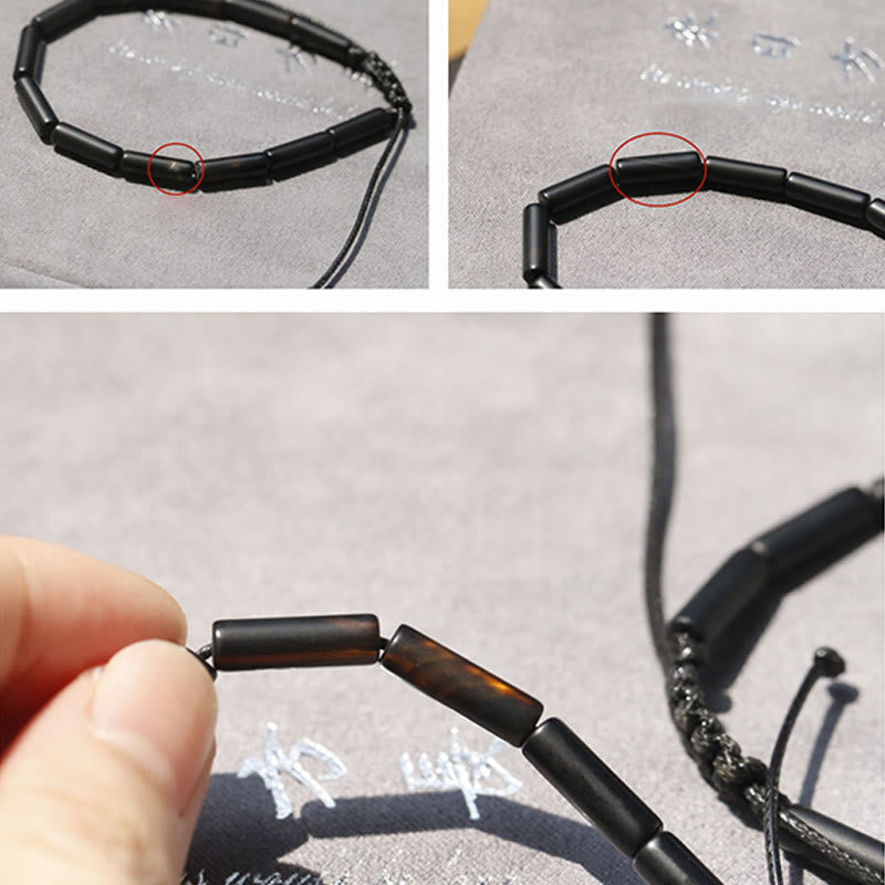 Wear FengShui Black Onyx Bead Support Protection Bracelet
