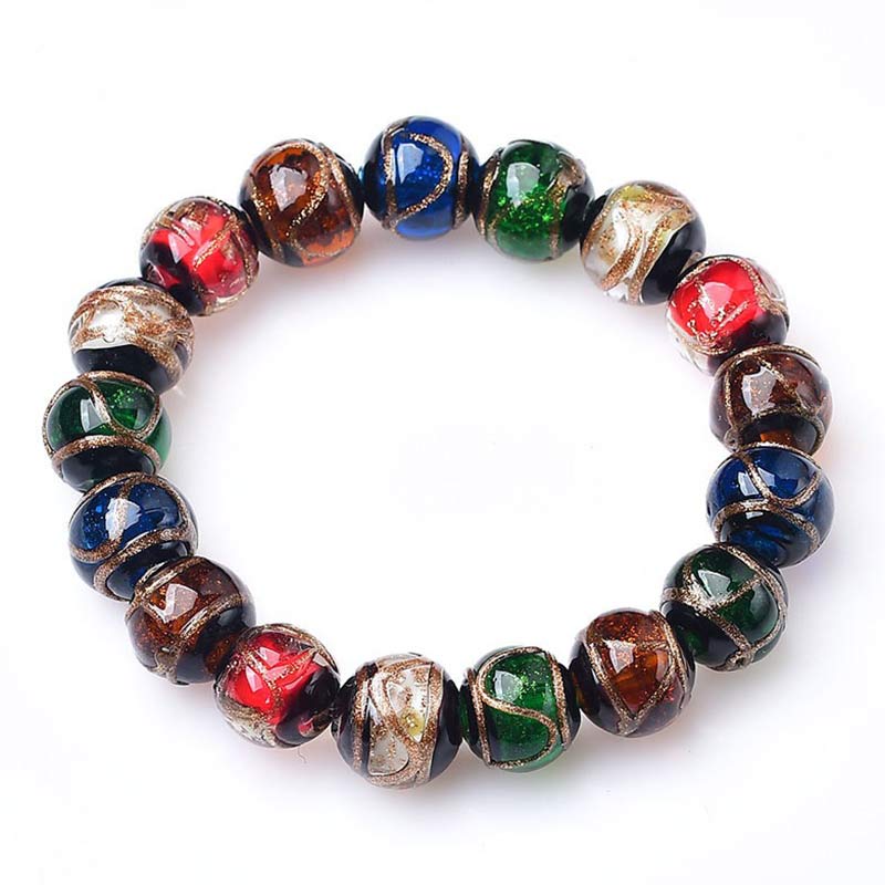Wear FengShui Colorful Liuli Glass Bead Luck Bracelet