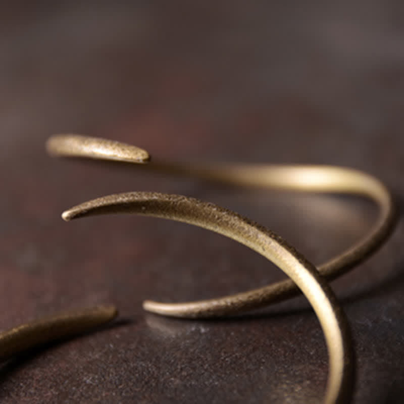 Wear FengShui Simple Design Copper Luck Adjustable Cuff Bracelet