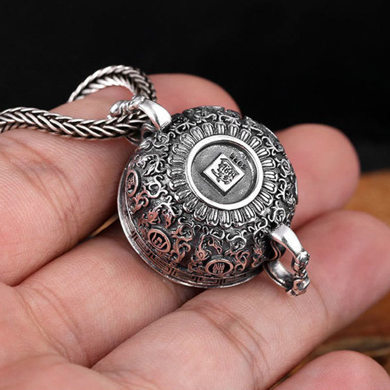 Wear FengShui Treasure Bowl Copper Coin Ingots Wealth Necklace Pendant