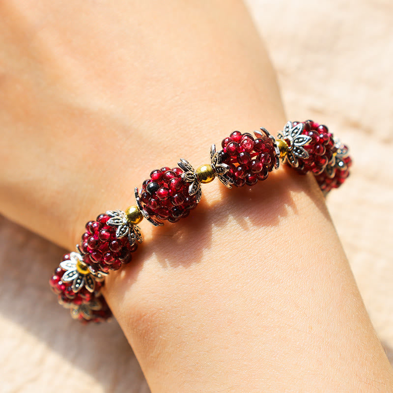 Wear FengShui "All the best for Vitality and Passion" Garnet Bracelet Includes Gift Message Card