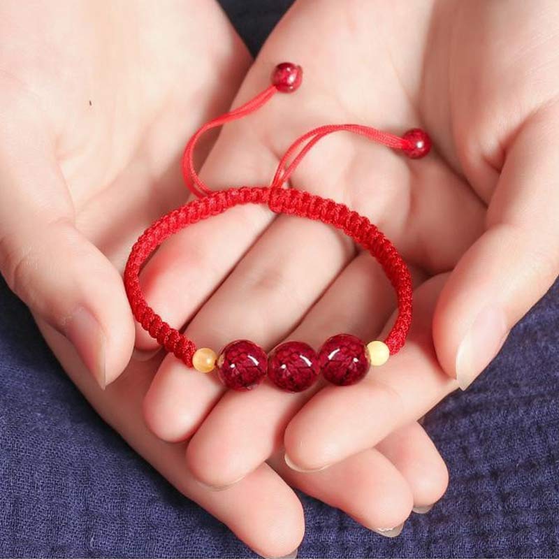 Wear FengShui Cinnabar Blessing Red String Bracelet For Kids