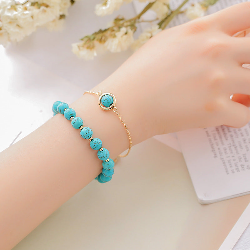 Wear FengShui Sun Stone Strawberry Quartz Crystal Positive Bracelet