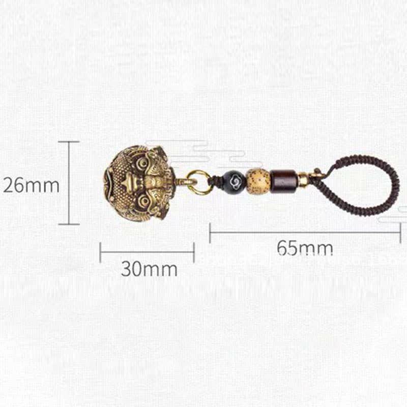 Wear FengShui PiXiu Wealth Copper Key Chain