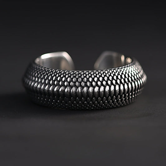 Buddha3bodhi 925 Silver Dragon Scale Ring