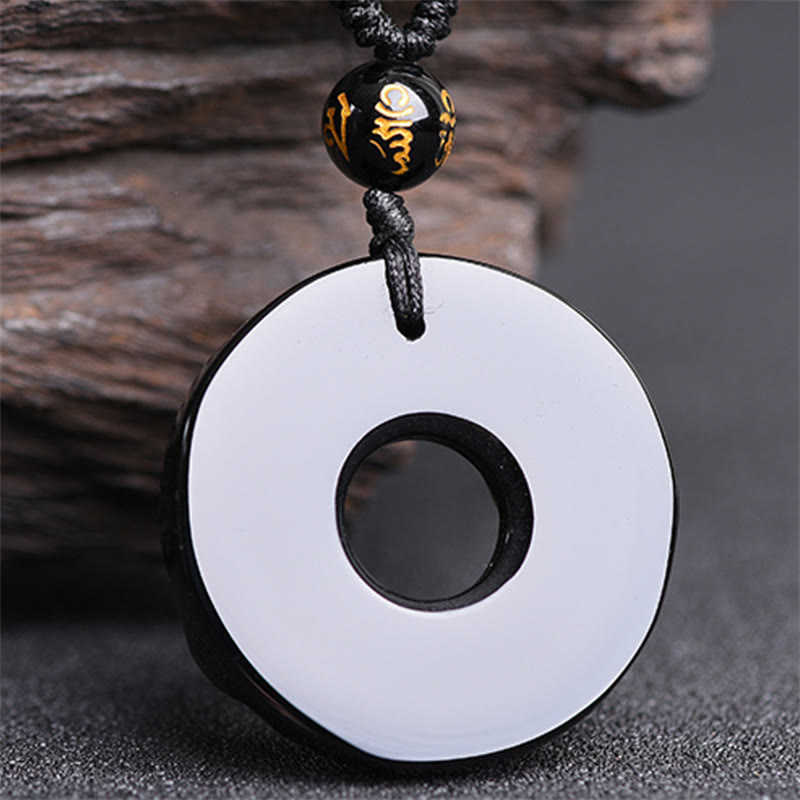 Wear FengShui Pixiu Obsidian Wealth Pendant Necklace