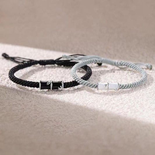 Wear FengShui Bamboo Pattern Healing Couple Rope Bracelet