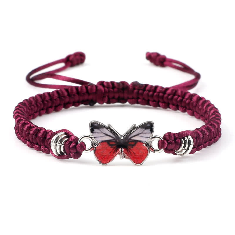 Wear FengShui Butterfly Freedom Love String Charm Bracelet