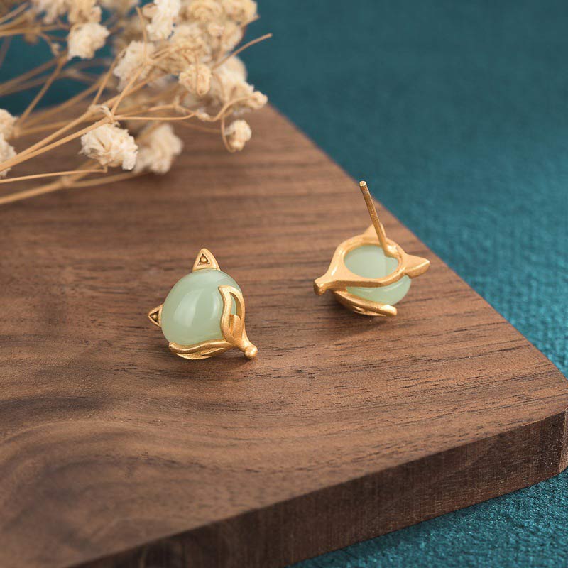 Wear FengShui FengShui Jade Luck Earrings