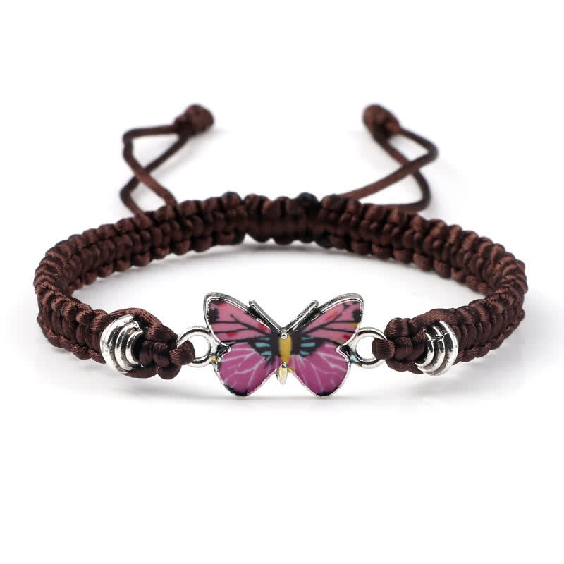 Wear FengShui Butterfly Freedom Love String Charm Bracelet