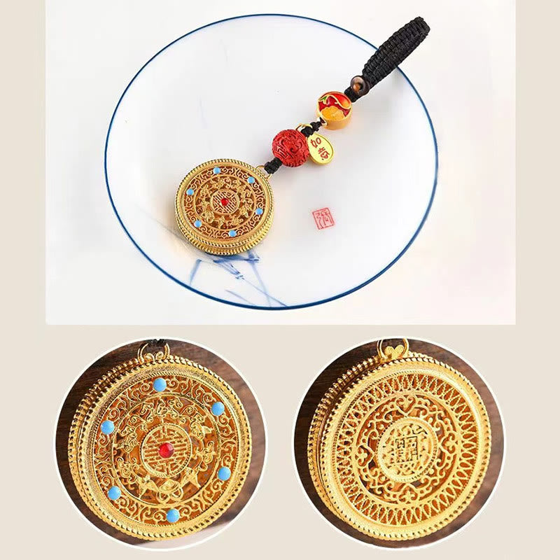 Wear FengShui Fu Character Blessing Ruyi Charm Key Chain