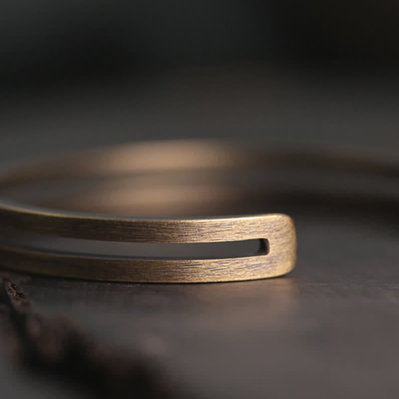 Wear FengShui Rustic Copper Luck Viking Cuff Bracelet