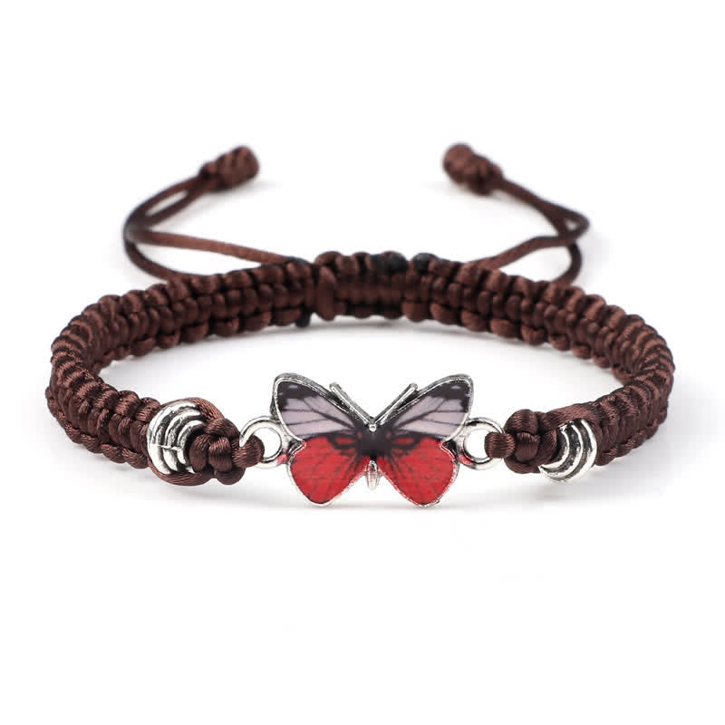 Wear FengShui Butterfly Freedom Love String Charm Bracelet