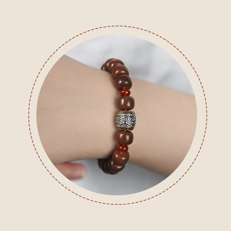 Wear FengShui Bodhi Seed Auspicious Cloud Fu Character Bead Peace Bracelet