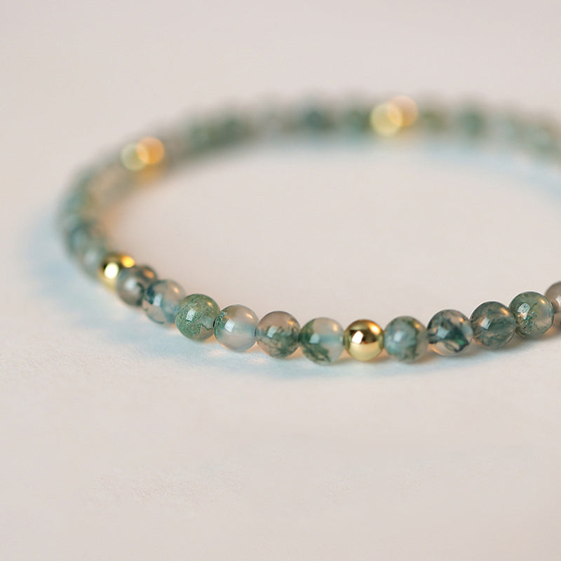 Wear FengShui Moss Agate Lucky Balance Bracelet